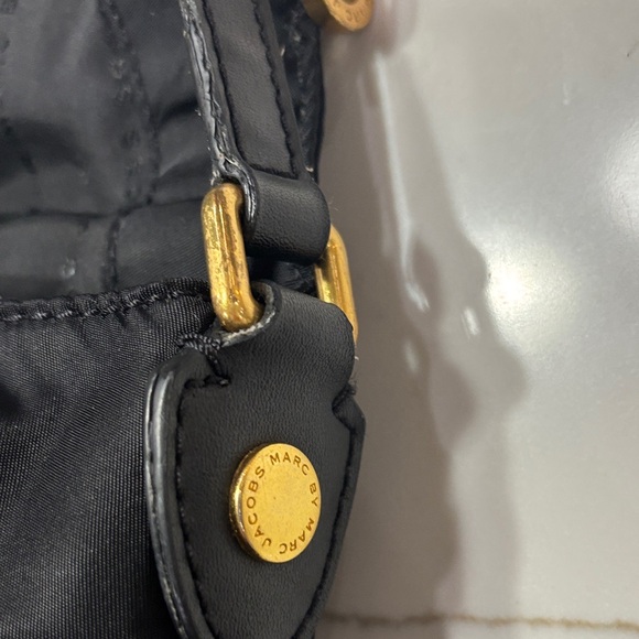Marc Jacobs Black Nylon Crossbody with Gold Accents - Picture 14 of 17